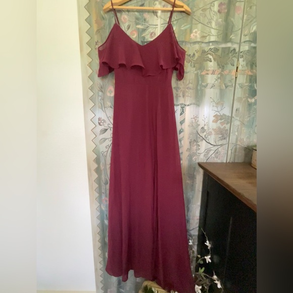 red/maroon bridesmaid dress from birdy grey - Picture 3 of 7